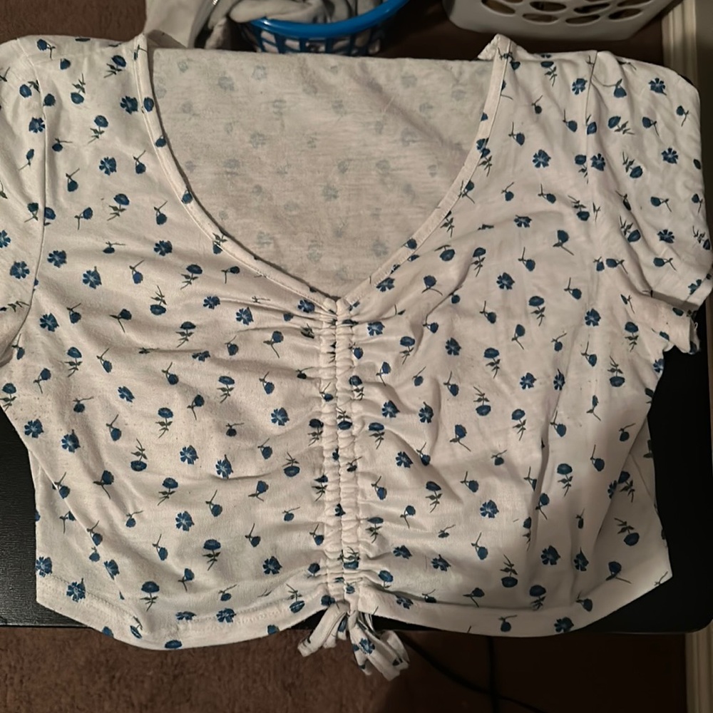 Flower crop top